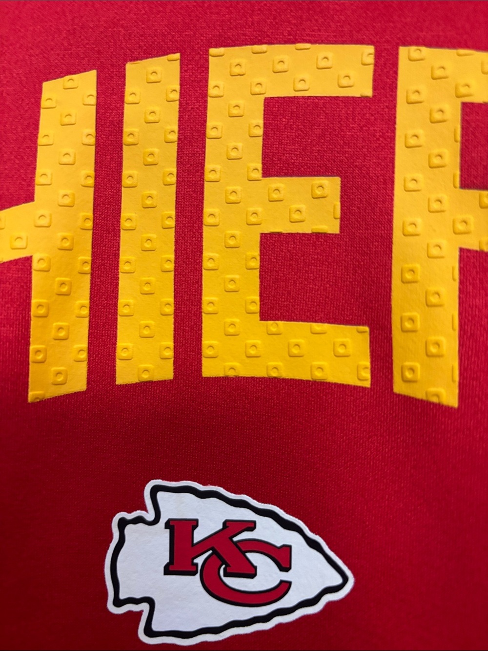 Nike Red & Yellow Kansas City Chiefs Hoodie (youth M 10-12) - Picture 7 of 13